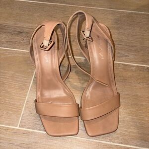Madden Girl Tan Heeled Sandals
